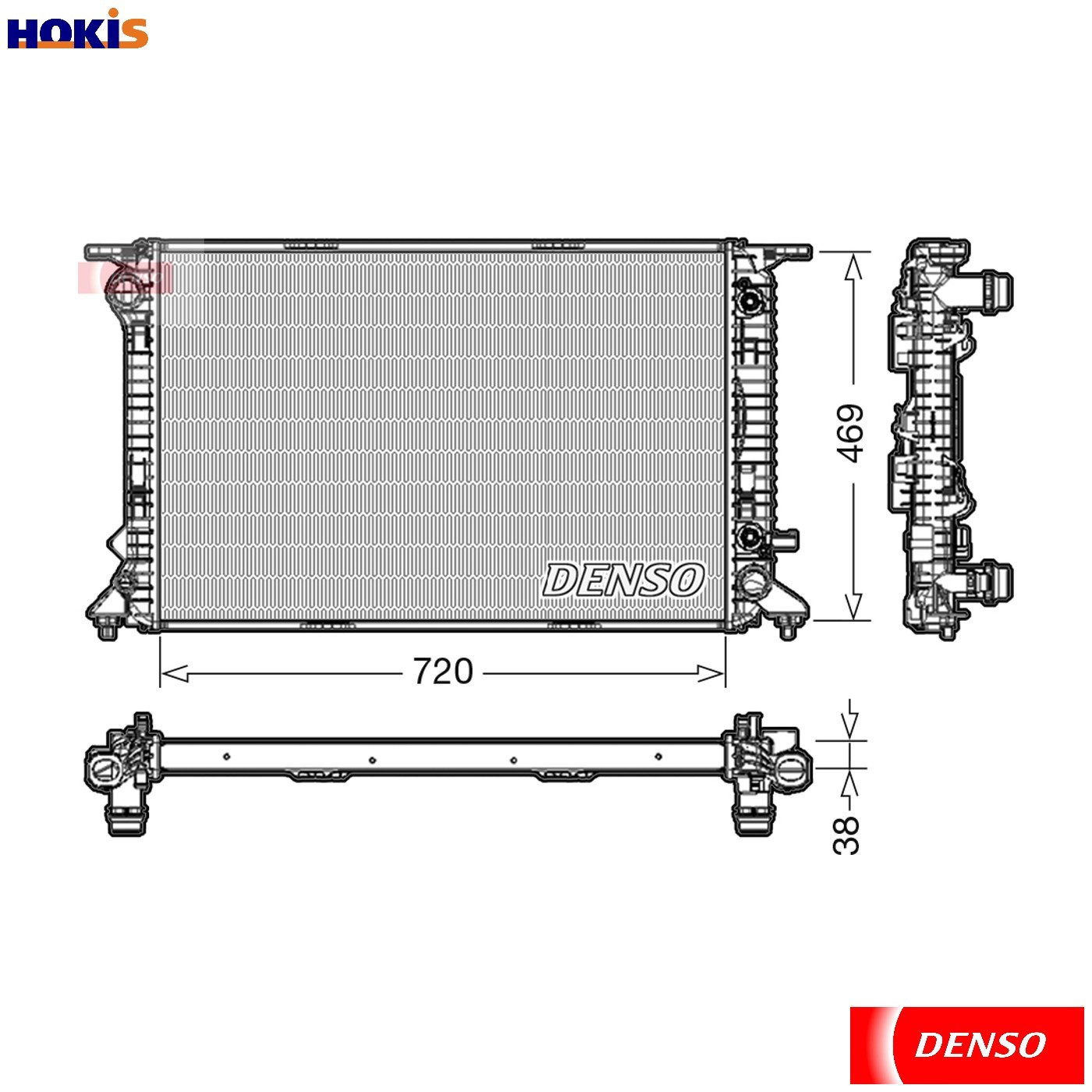 Radiator fits AUDI Q5 8RB 3.0D 12 to 17 Denso 8K0121251AA 8K0121251AL 8K0121251Q - Image 37