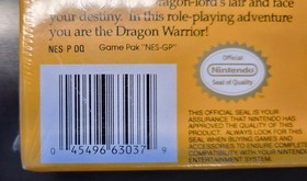 Dragon Warrior (NES 1989) Factory Sealed H-Seam 2HP Variant Excellent Condition
