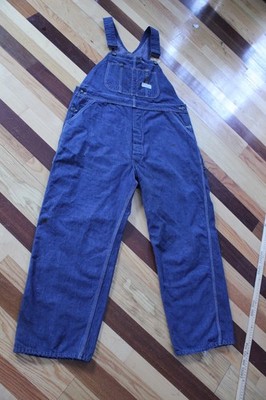 Vintage 60s Powrhouse Denim Overalls Sanforized Union