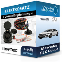 für Mercedes GLC Coupe 06.2016-05.2019 Towtec E-Satz 13Polig Universell NEU