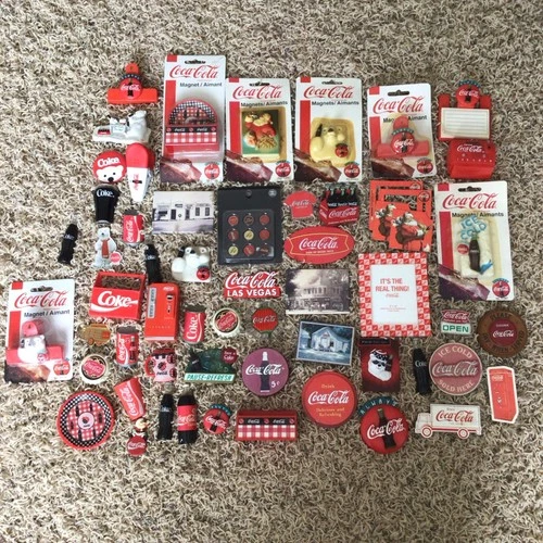 Large  Vintage Coca-Cola magnet Lot Coke Mixed