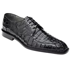 Men Handmade Shoes Stylish Black Alligator Leather Lace Up Dress Shoe,Derby Shoe
