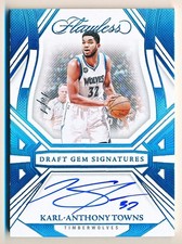 2023-24 Flawless Karl-Anthony Towns Draft Gem Platinum Auto #DGS-KAT (1/1)