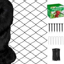 Bird Netting 50'x50' Heavy Duty Nylon Net with 2" Mesh, Chicken Netting
