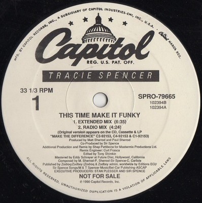 Tracie Spencer - This Time Make It Funky, 12'', (Vinyl)