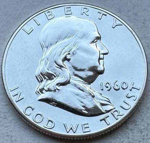 1960 Proof Franklin Half Dollar 90% Silver-INV#8448