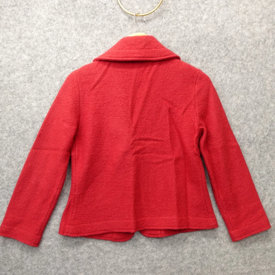 Merino Crop Cardigan Womens S Pink Blazer Jacket Strawberry FENN WRIGHT MANSON - Image 2 of 4