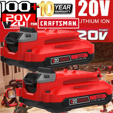 2Pack   NEW FOR CRAFTSMAN V20 20 VOLT MAX LI-ION BATTERY CMCB204 CMCB202 CMCB201