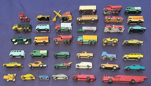39x Vintage Diecast Matchbox Lesney England Budgie Models The Lindberg Line Cars