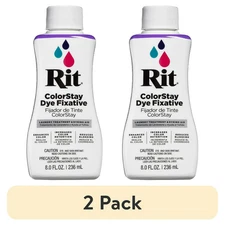 (2-pack) Rit Colorstay Dye Fixative, 8 fl. oz USA Free Shippping