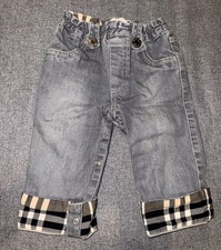 BURBERRY Unisex Infant Baby Denim Jeans Pants Size 12 M