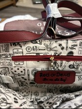 Red or Dead Vintage Pebbled Shoulder Bag Burgundy Gold Medium RARE FIND