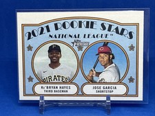 2021 Topps Heritage - Rookie Stars Ke'Bryan Hayes, Jose Garcia #97 (RC)