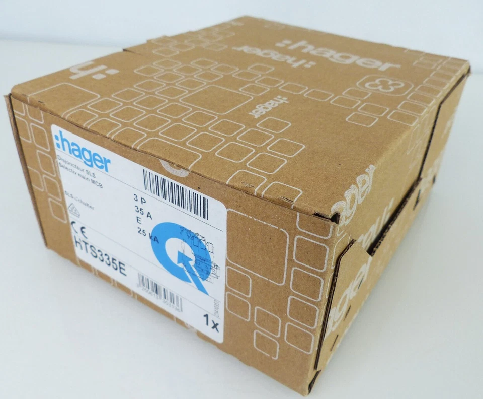 Hager HTS335E SLS Schalter Weiß 3polig 35A NEU #6 FL - Bild 1 von 1