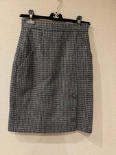 CHANEL Checkered Skirt Size 34