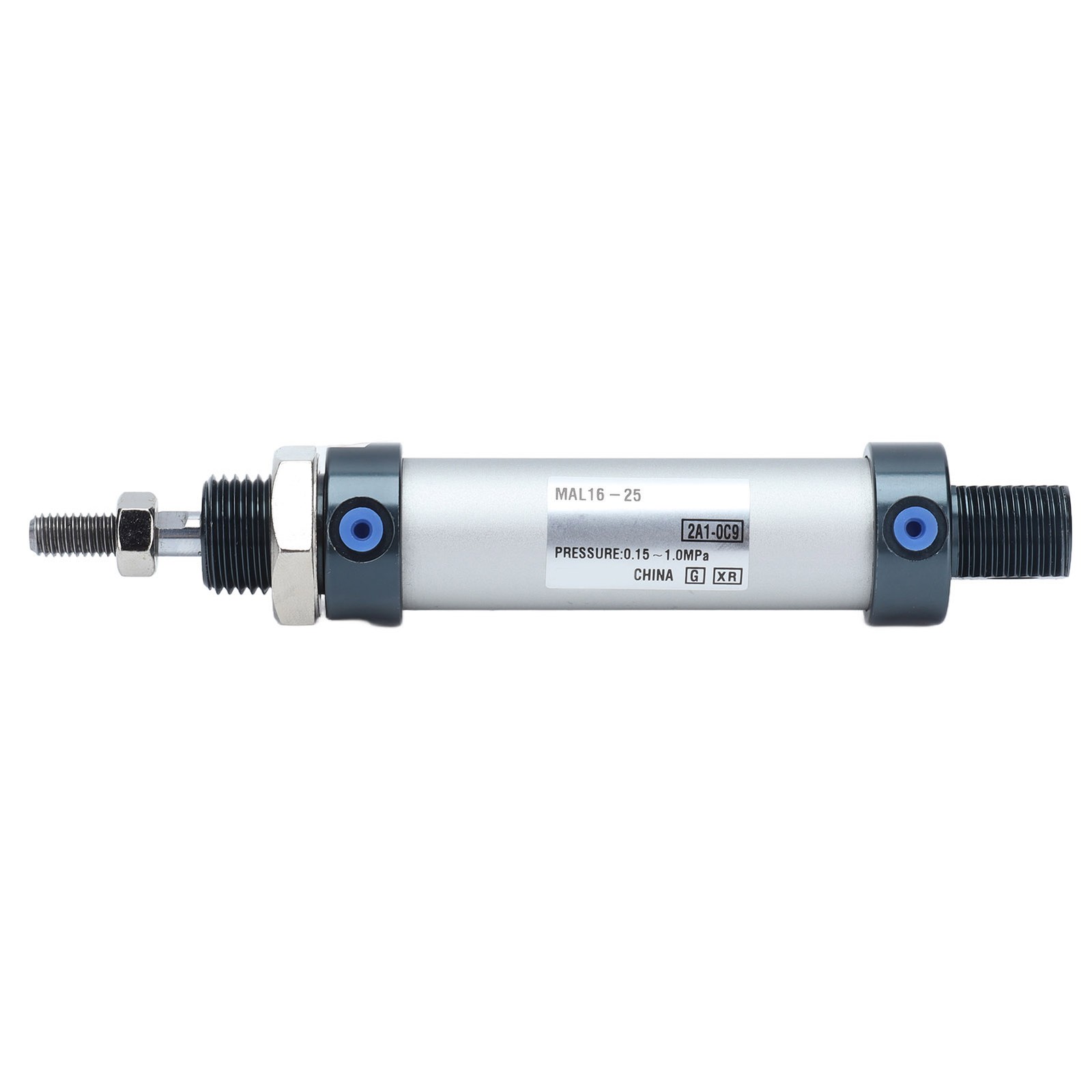 Single Rod Cylinders Electroplating Treatment Pneumatic Cylinder 0.15~1.0MPa For
