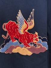 Eleven Paris Embroidered Dragon SWEATER 2XL X...