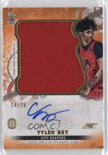 2022-23 Inception OTE Overtime Elite Jumbo Relic Orange /25 Tyler Bey Auto 1pe9