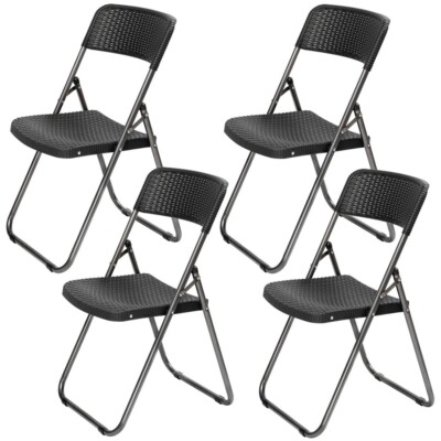 Sekey 4er Set Klappbar Gartenstuhl Bistrostuhl Klappstuhl Campingstuhl bis 200KG