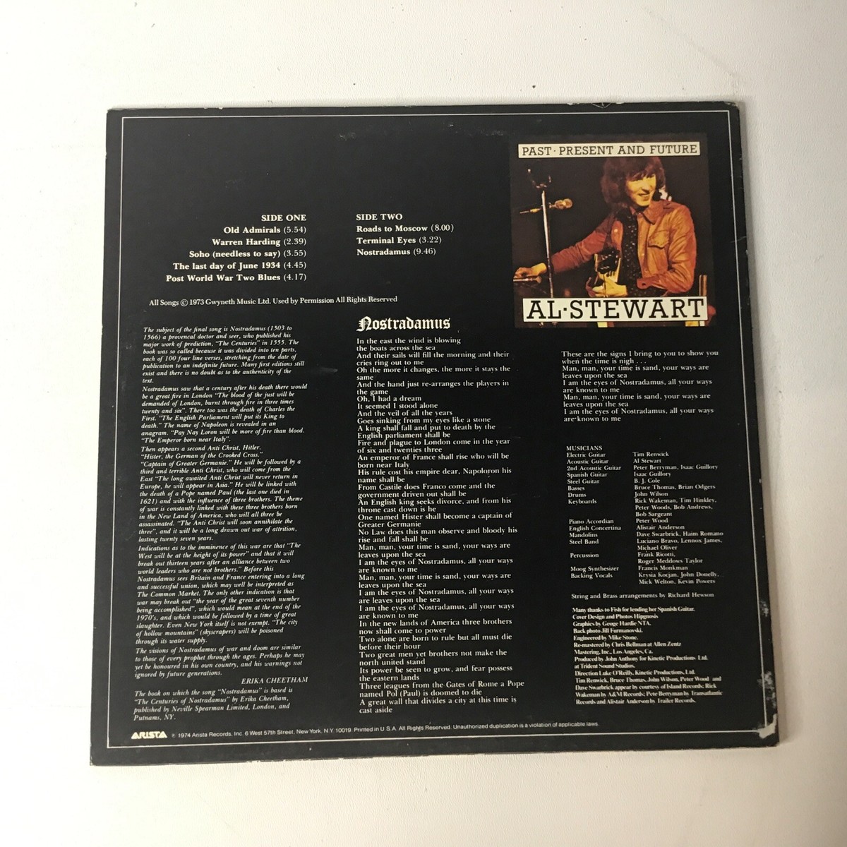Al Stewart - Past, Present, and Future Vinyl | eBay