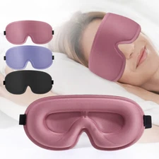 3D Soft Padded Block Out Light Sleeping Eye Mask Eye Cover Sleep Aid Travel N ~