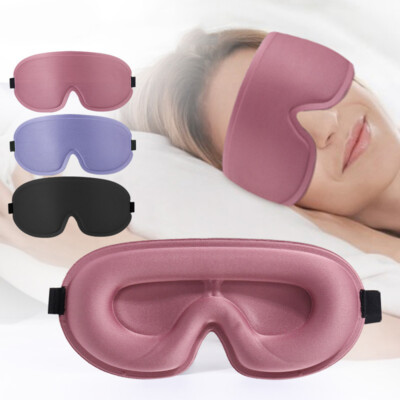 3D Soft Padded Eye Mask Block Light Eye Cover Sleep Aid Travel Newmöbel & :