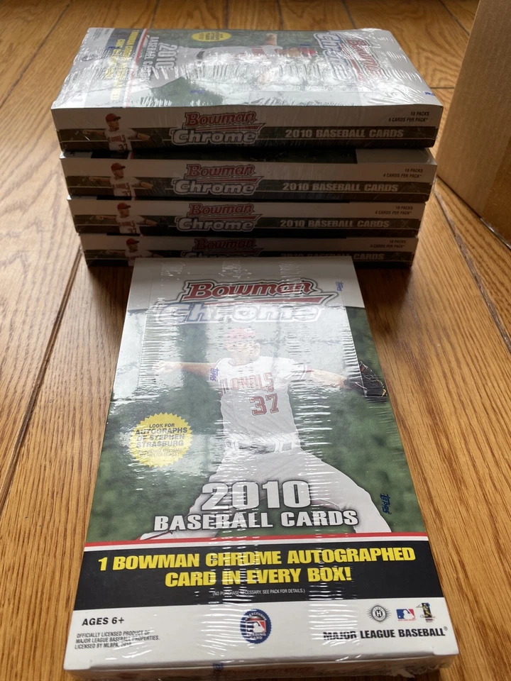 *NEW* 2010 Bowman Chrome HOBBY Box (STRASBURG - ALTUVE - SANCHEZ - LINDOR) - Image 2 of 3
