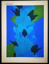 1930,ORIGINAL ÉMILE-ALAIN SÊGUY RARE ART NOUVEAU HANDCOLOR POCHOIR PRISMES U9L