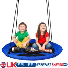 100cm Kids Rope Outdoor UFO Round Birds Crows Giant Nest Spider Web Swing Seat