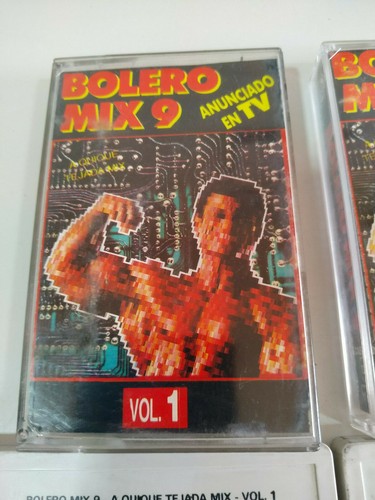 Bolero Mix 9 Vol 1 Y 2 Techno - Double 2 X Cinta Cassette - Picture 3 of 5