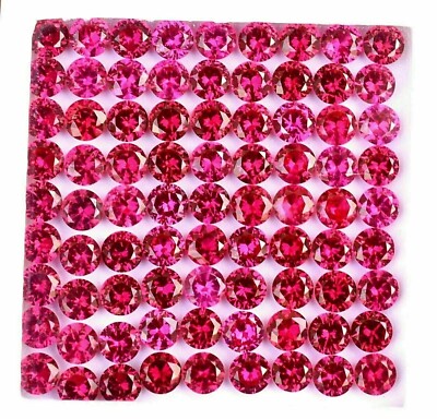 Blood Red Ruby Loose Heart Cut 4 mm 100 Pieces Gemstone Cut Lot Jewelry Making