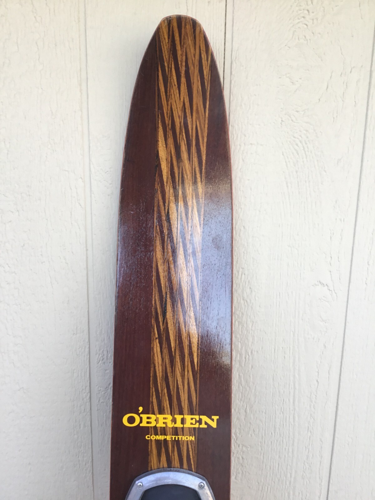 VINTAGE O'BRIEN COMPETITION SLALOM 70" WATER SKI WITH CASE WOOD