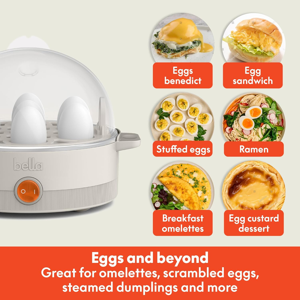 7-Capacity Electric Egg Cooker for Poached Scrambled Boiled Eggs 7-Capacity Electric Egg Cooker for Poached Scrambled Boiled Eggs