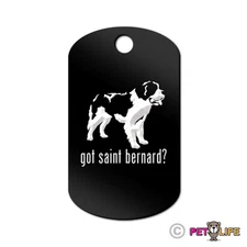 Got Saint Bernard Engraved Keychain GI Tag dog v2 st. st Many Colors