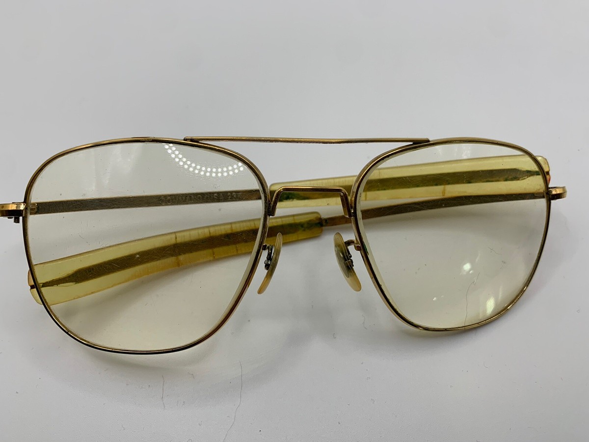 Vintage Command USA 23K Gold Pilot Aviator Eyeglasses | eBay
