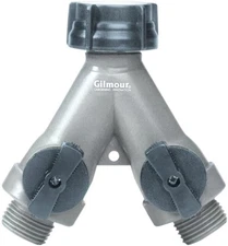 NEW  GILMOUR 800024-1001 POLY GARDEN HOSE Y SPLITTER W CUT OFF 4836573