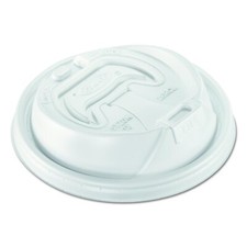16RCL 100pcs Optima Reclosable Lid, 12-24oz Foam Cups, White