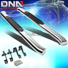 FOR 04-14 FORD F150 TRUCK REG STAINLESS 4"CHROME CURVED OVAL STEP NERF BAR KIT