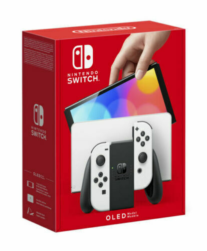 NINTENDO SWITCH OLED BIANCA CONSOLE PORTATILE 64GB HDMI WHITE 2021  GAR. ITALIA