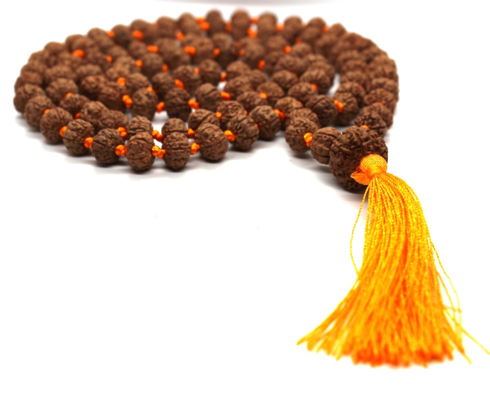8 Ocho Mukhi Premium Guru Cuenta Rudraksha Mala Rosario 108 Yoga Meditación