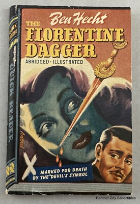 1943 Ben Hecht The Florentine Dagger Quick Reader #107 Antique Mystery