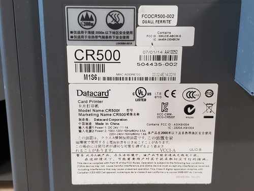 Entrust Datacard CR500 Card Printer - Is Open, But No Keys - Picture 10 of 10