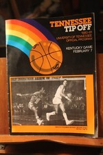 Feb 7th, 1981 Kentucky at Tennessee Basketball Program Tip Off UK 71 UT 87