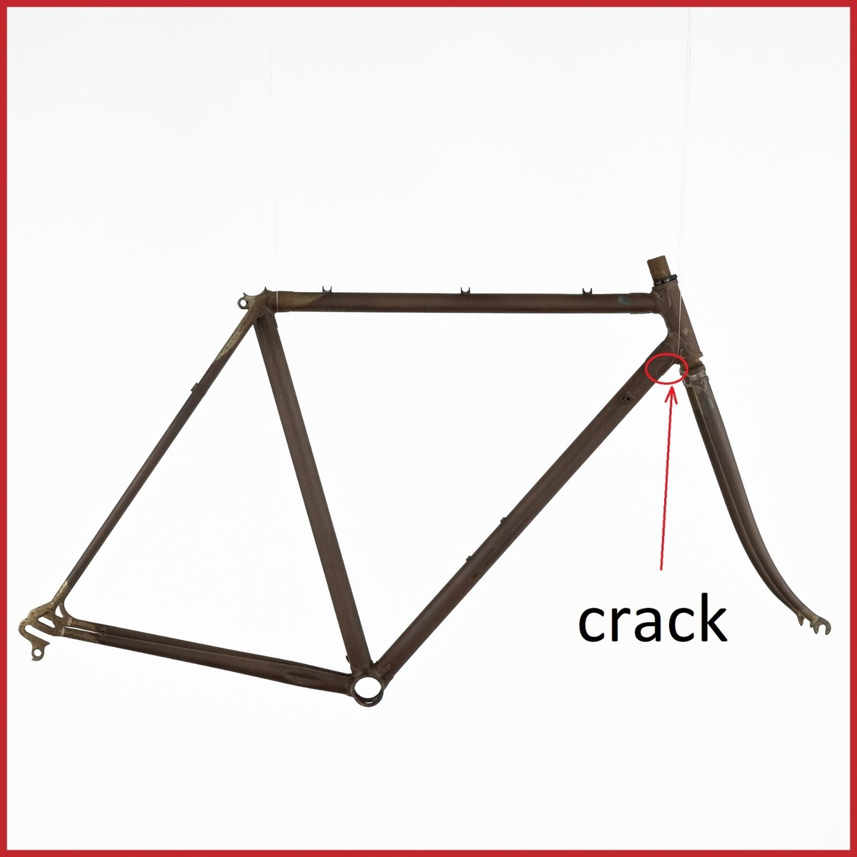 GRANDIS STEEL FRAMESET FRAME 80s VINTAGE LUGS COLUMBUS BICYCLE