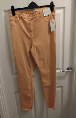 Matalan Papaya Damen Denim Ankle Grazer Gr. 16 Pfirsichfarben. Neu mit Etikett