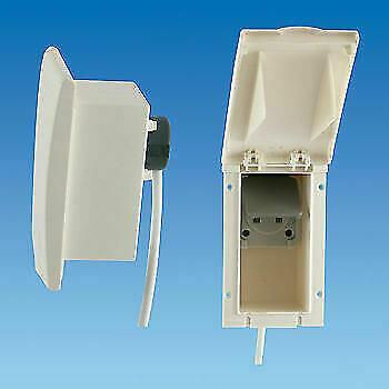 Caravan Camper Flush Fitting 240v ""Truma Design"" Oblong Outlet