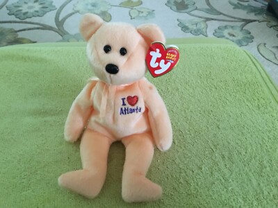 Ty Beanie Baby Las Vegas The Bear With Tag Retired DOB March 16th