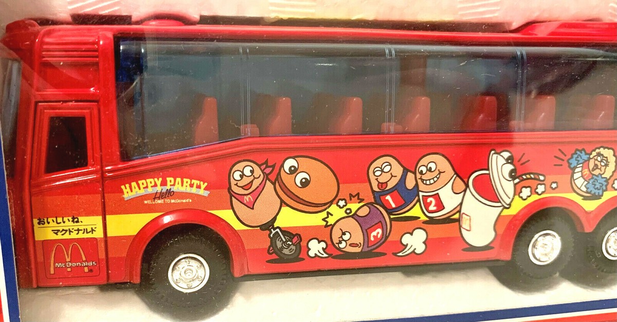 New Japan 1995 Die Cast McDonald's Party Bus 1/75 Scale