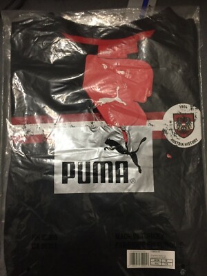 Puma Offiziell Kinder graphic Tee schwarz und rot Größe 16 Neu 733834 05 Junior 