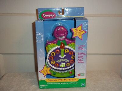 CELEBRATE WITH ME BARNEY Tiger Electronics, Handheld Game, RARE For Parts